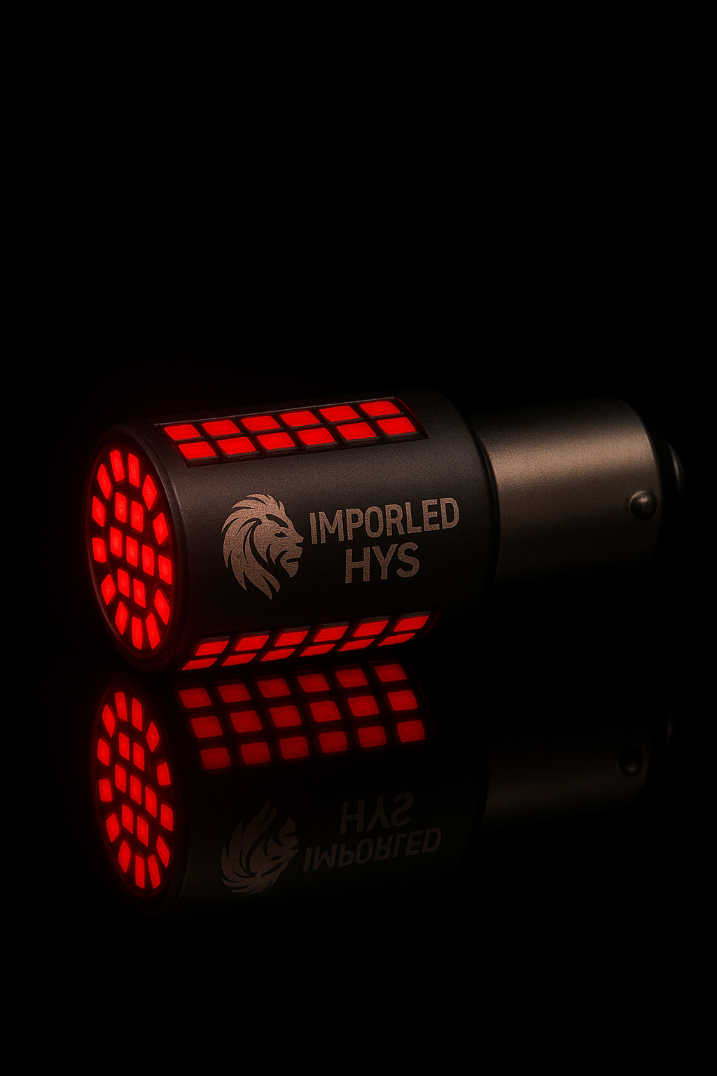 BOMBILLO 1034 STOP CRISTAL 10 LED ROJO FIJO